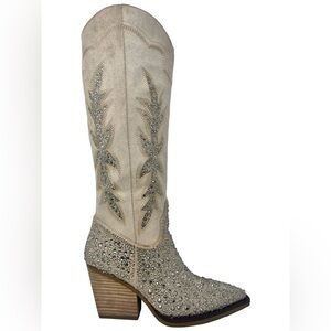 Embellished Tall Western Boots